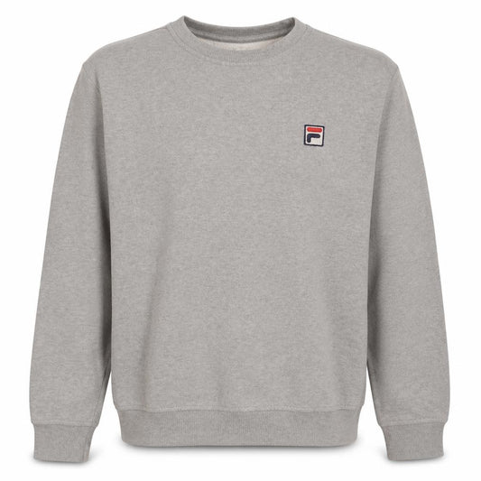 FILA Men's Grey Pullover Sweatshirt Size S Classic Crew Neck