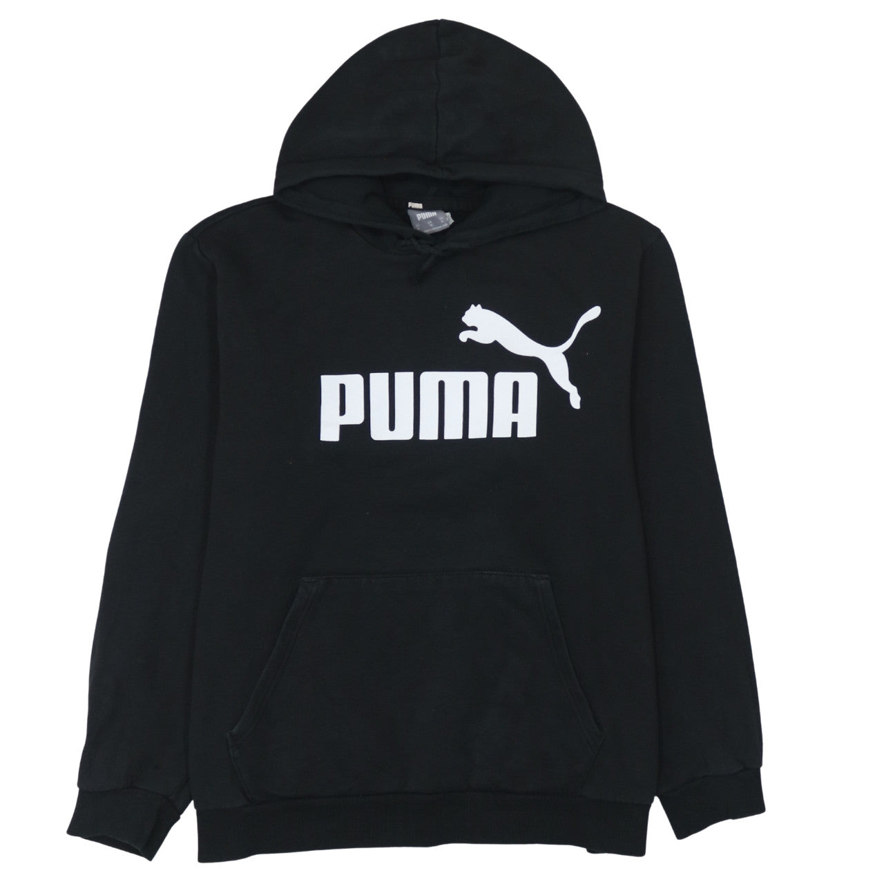 Puma Men's Black XL Pullover Hoodie with Logo Front