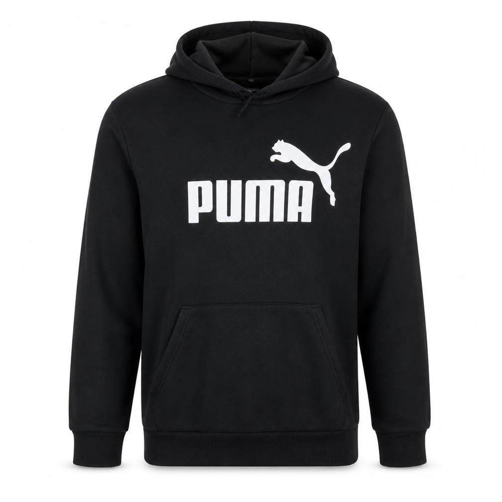 Puma Men's Black XL Pullover Hoodie with Logo Front