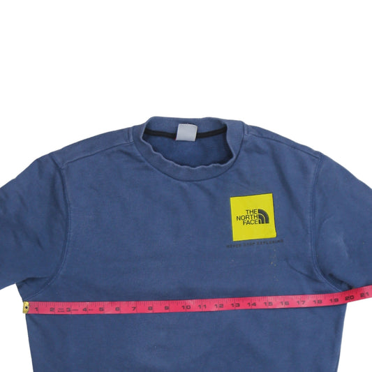 The North Face Men’s Blue Logo Pullover Sweatshirt Size S