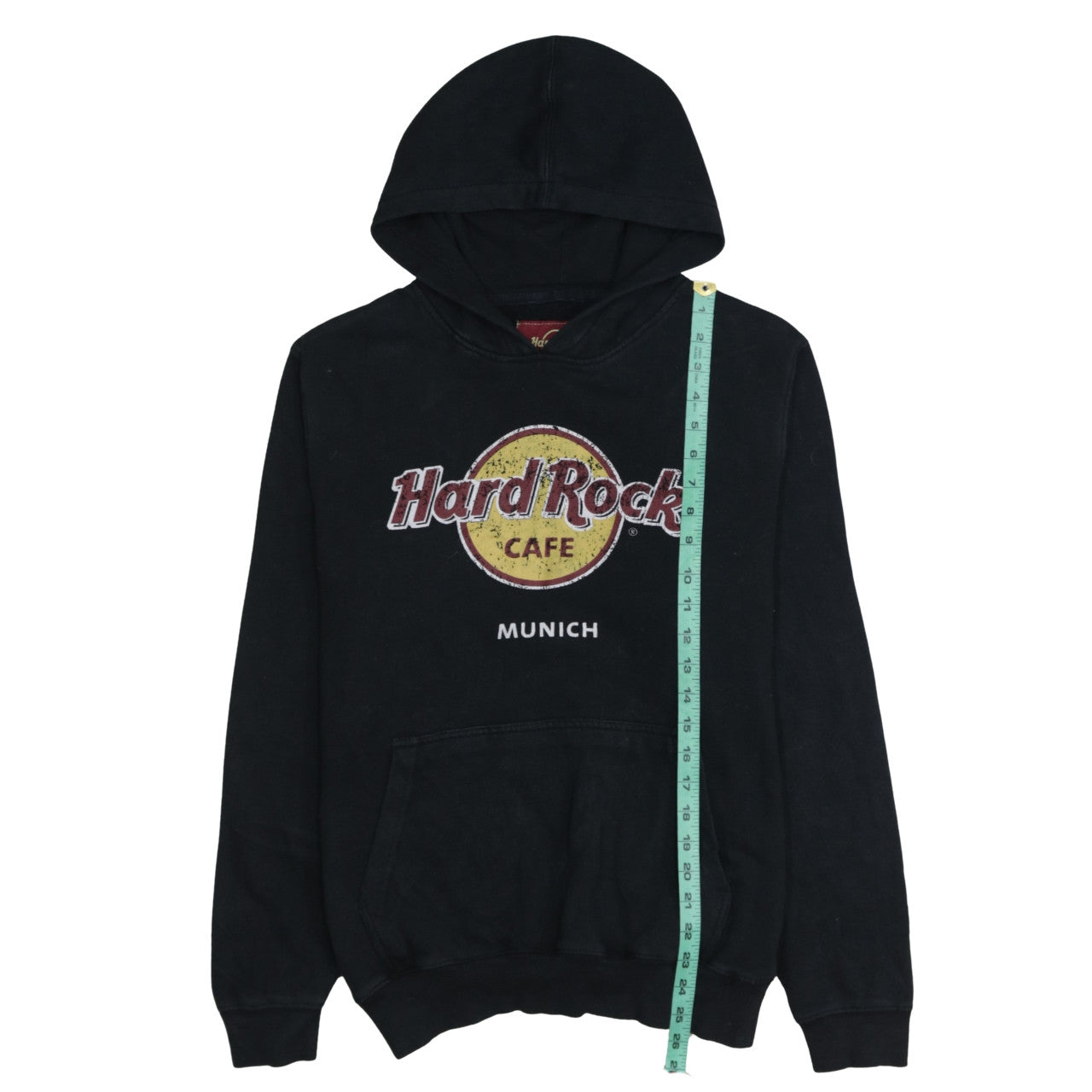 Hard Rock Cafe Munich Black Mens Pullover Hoodie Medium