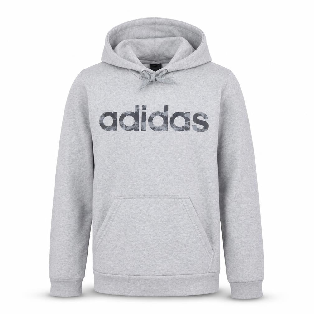 Adidas Men's Grey Pullover Hoodie XS Logo Fleece Sweatshirt