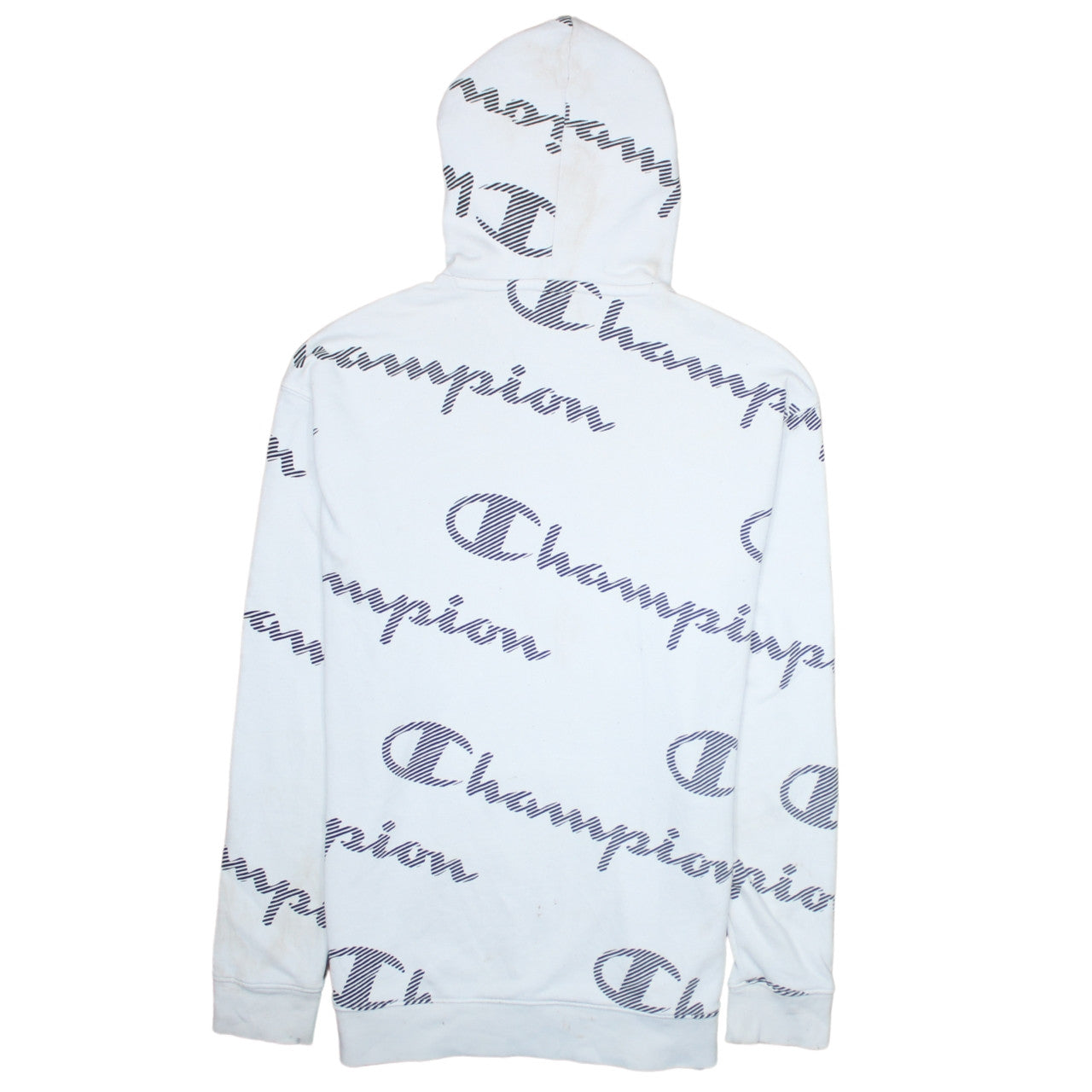 Champion Men’s White Small Pullover Logo Hoodie