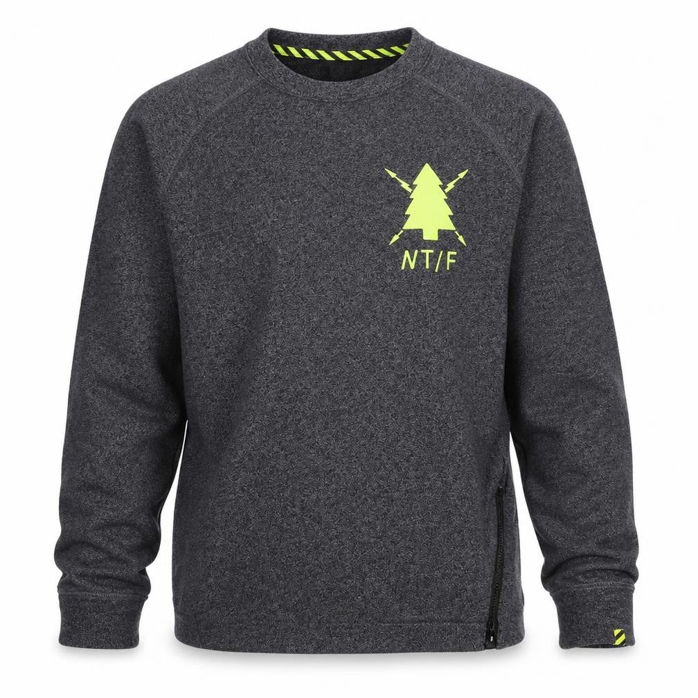 Nike Men's Grey Medium Pullover Sweatshirt Crew Neck Graphic Sportswear