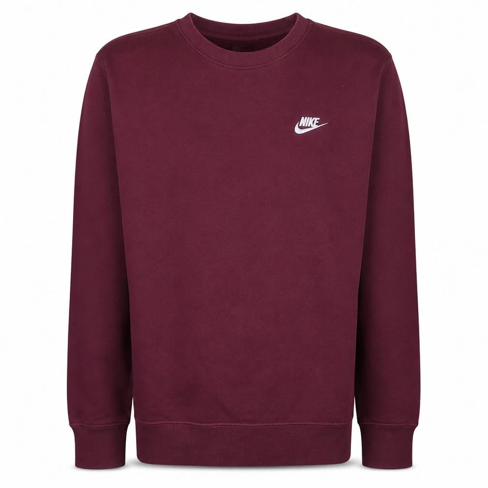 Nike Men's Red Crew Neck Sweatshirt Small Fleece Pullover
