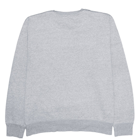 Nike Men's Grey L Pullover Crew Neck Logo Sweatshirt