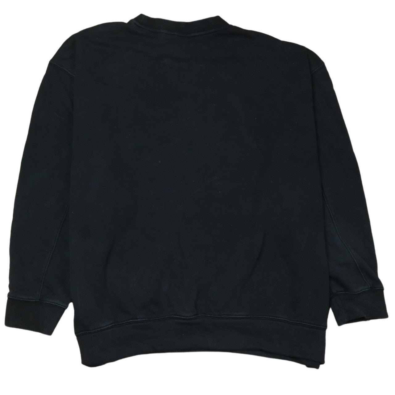 Adidas Womens Black Crew Neck Pullover Sweatshirt Size 18 Cotton
