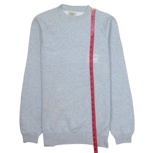 Levi's Men's Grey Crew Neck Pullover Sweatshirt Medium Classic Fleece