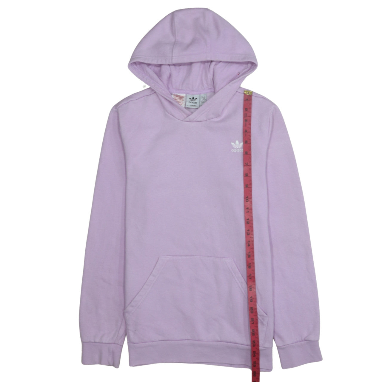 Adidas Girls Lilac Hoodie XL 15-16 Years Pullover Fleece Cotton Blend