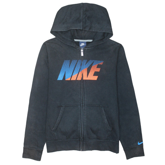 Nike Boys Black Full Zip Fleece Hoodie 13-14 Years