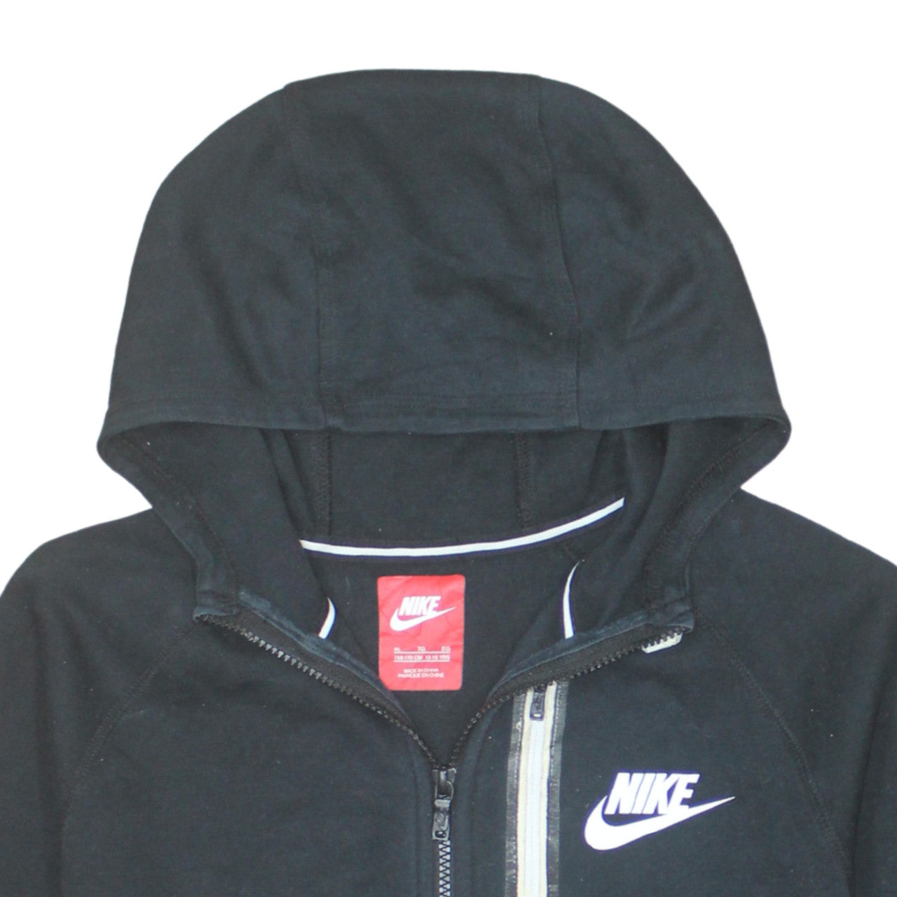 Nike Boys Black Full Zip Fleece Hoodie XL 13-15 Years Sportswear