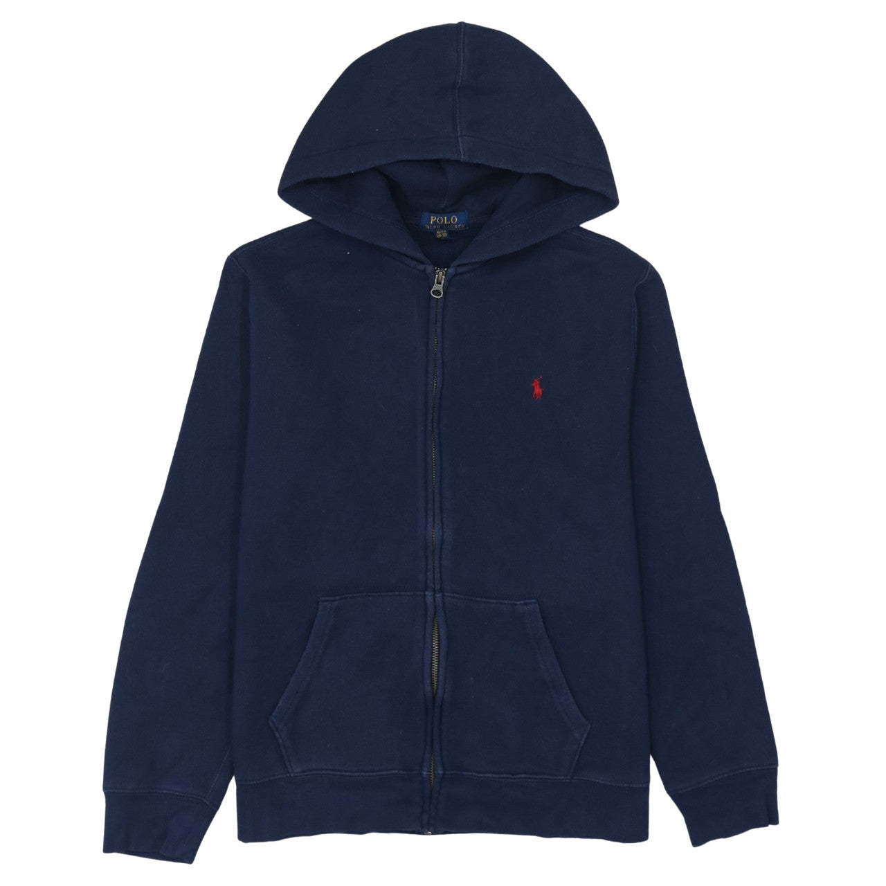 Polo Ralph Lauren Women's Navy Full Zip Hoodie XL Cotton Blend