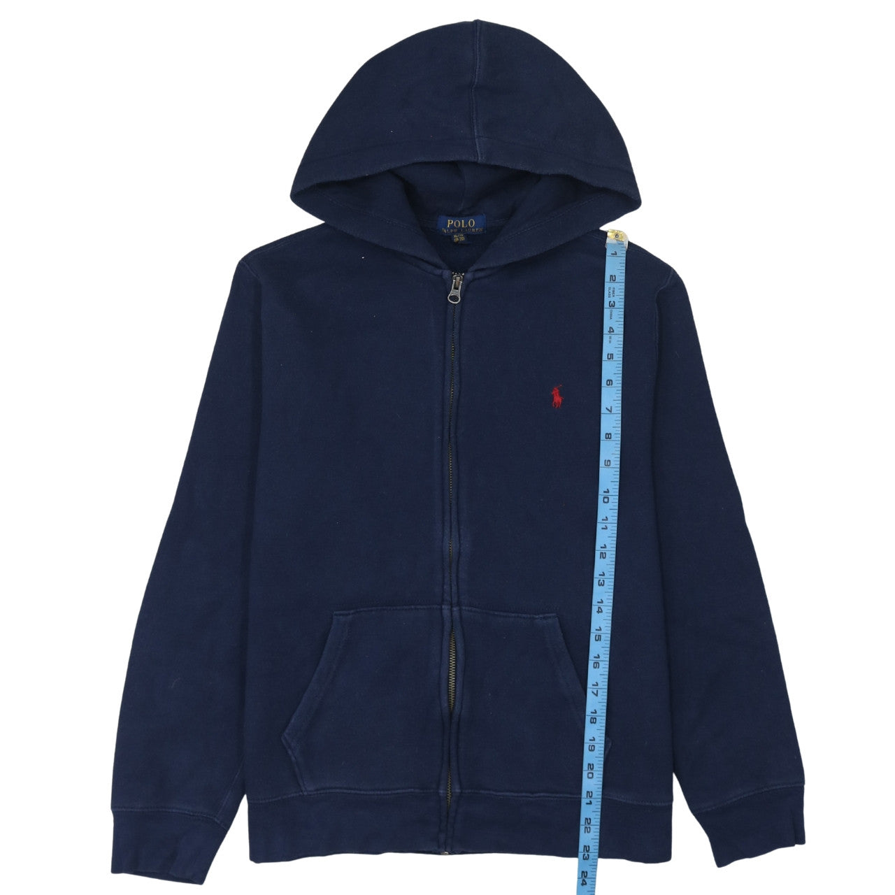 Polo Ralph Lauren Women's Navy Full Zip Hoodie XL Cotton Blend