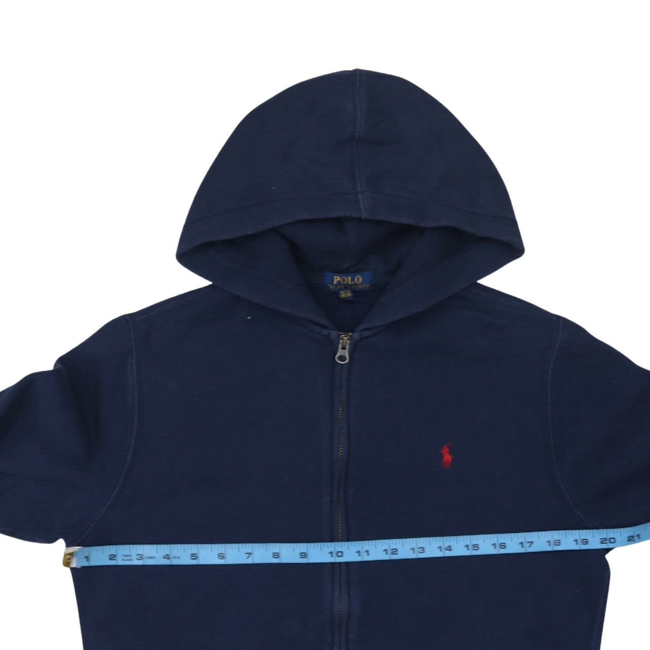 Polo Ralph Lauren Women's Navy Full Zip Hoodie XL Cotton Blend