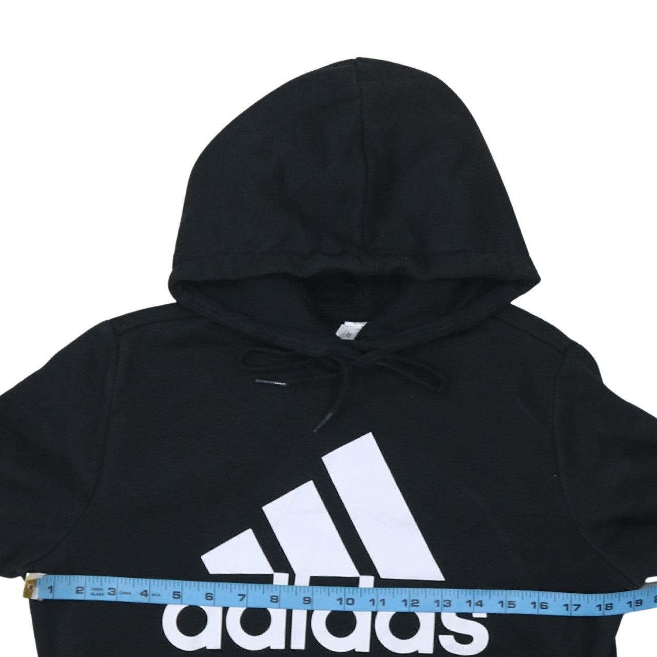 Adidas Womens Black Pullover Hoodie Size M 12-14 Logo Print