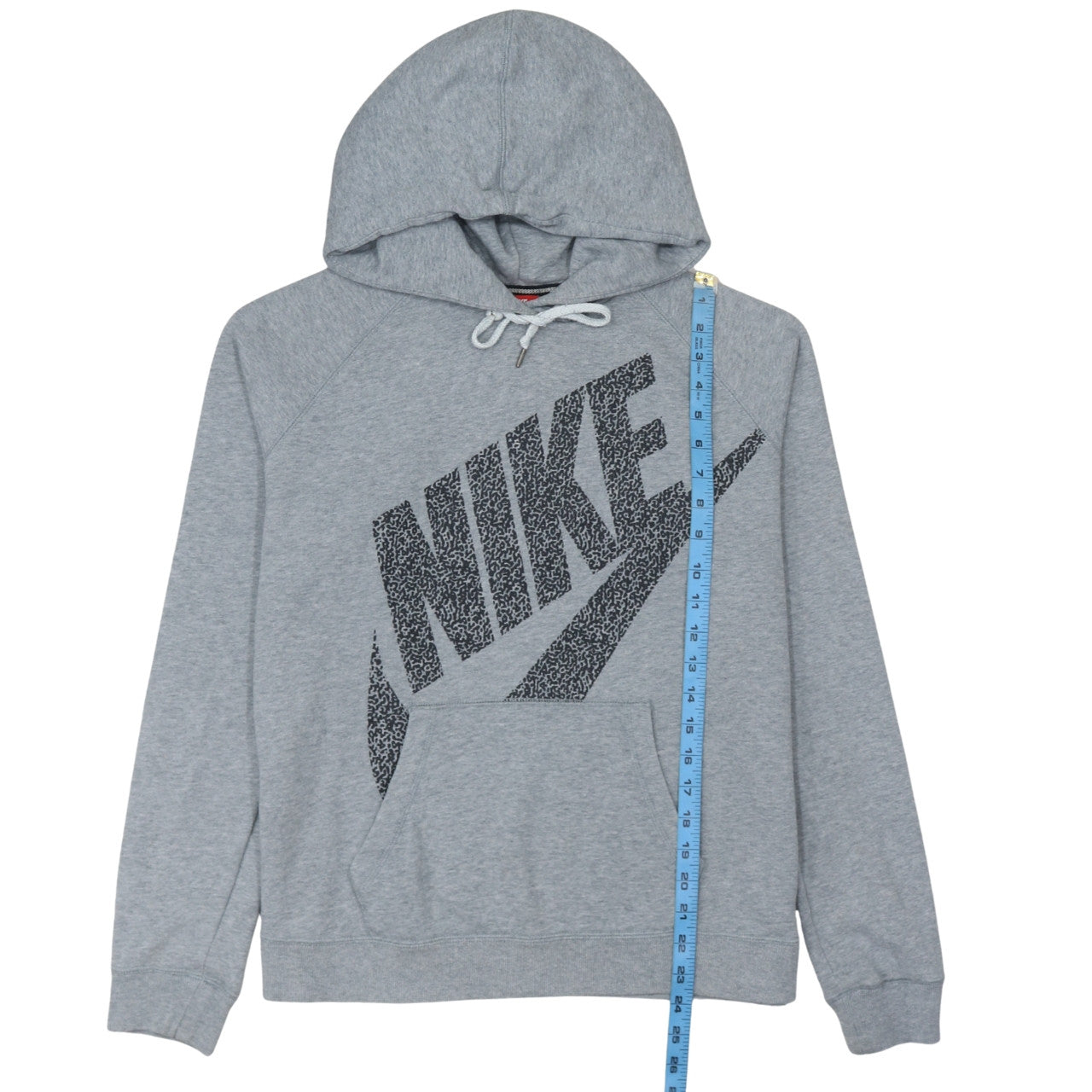 Nike Men's Grey Pullover Hoodie L Logo Graphic Sportswear