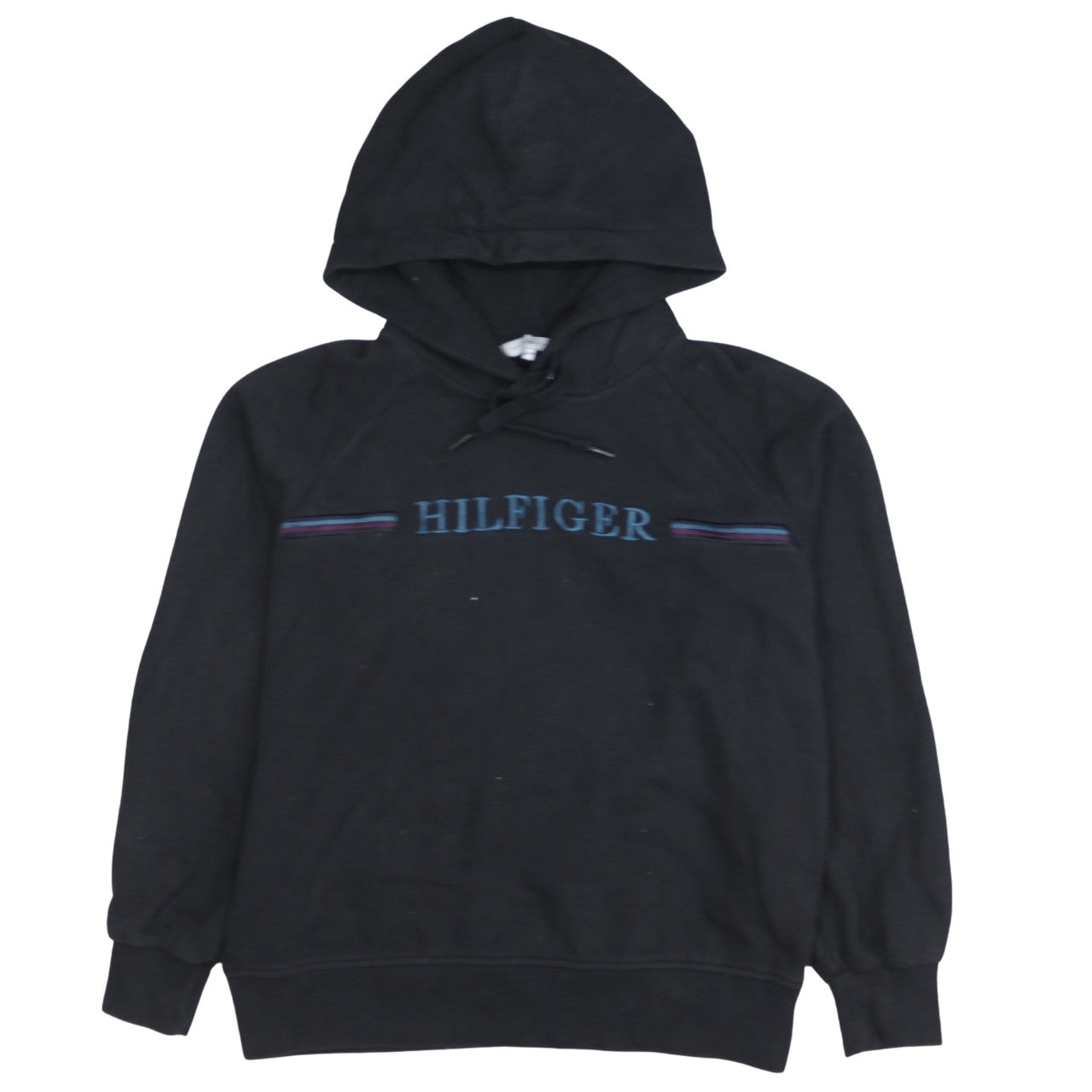 Tommy Hilfiger Men's Black XS Pullover Hoodie Embroidered Logo