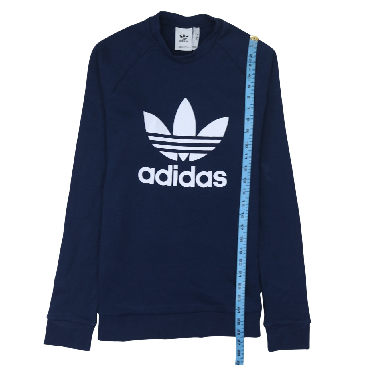 Adidas Men’s Blue Crew Neck Pullover Sweatshirt Size S