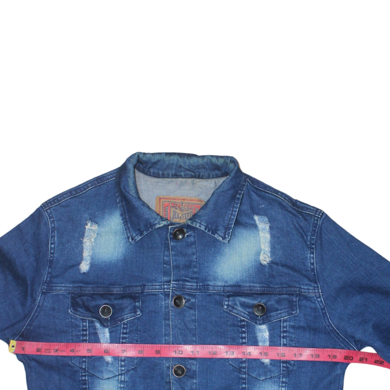Jean FieZ Men's Blue Denim Button Jacket XL Classic Style