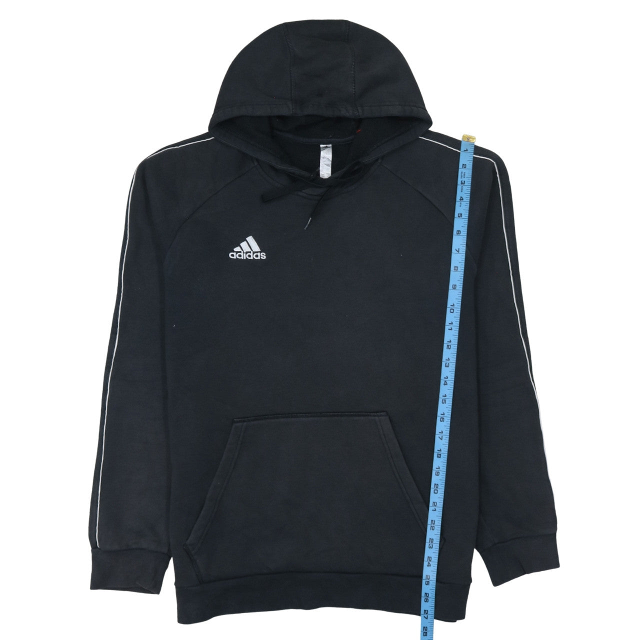 Adidas Men's Black Pullover Hoodie L Sports Fleece Sweatshirt