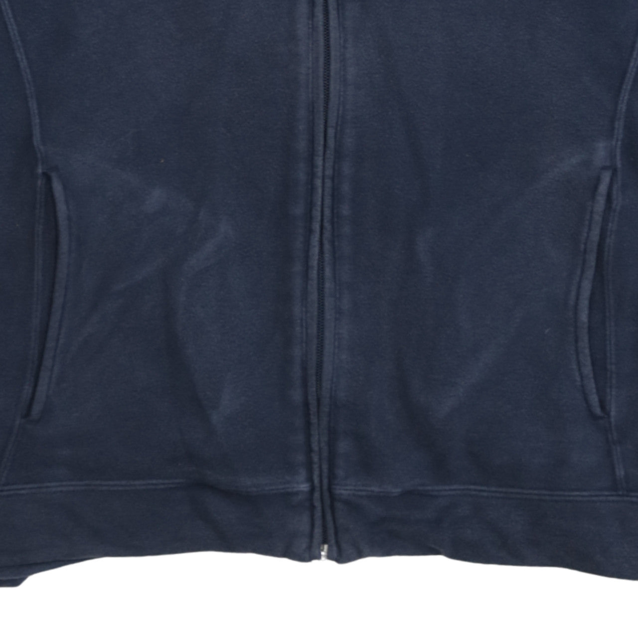 Champion Men’s Blue L Track Jacket Full Zip Fleece Sportswear