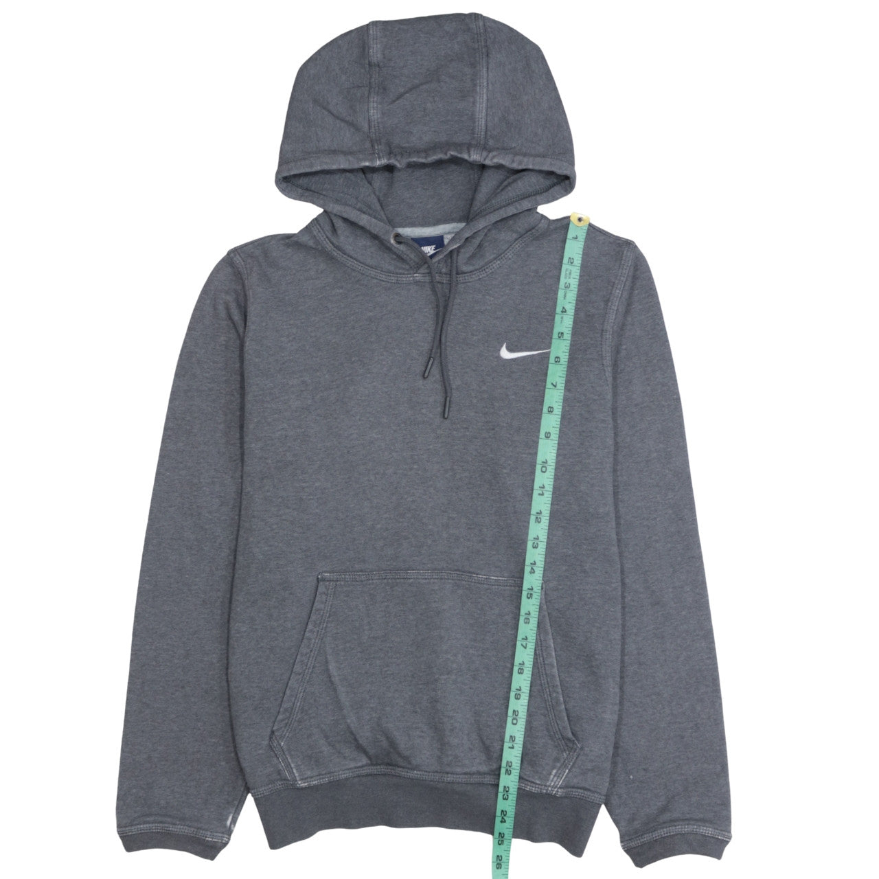 Nike Men's Grey Pullover Hoodie Small Logo Fleece Sweatshirt