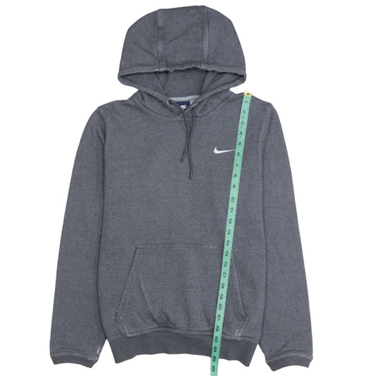 Nike Men's Grey Pullover Hoodie Small Logo Fleece Sweatshirt