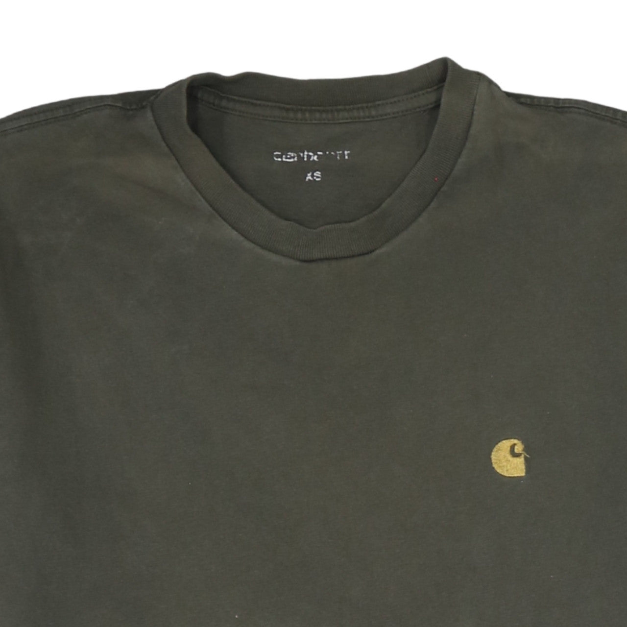 Carhartt Men's Green XS S/S Chase Cotton Crew Neck T-Shirt