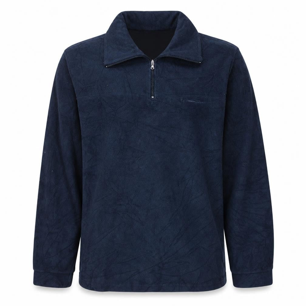 Champion Men’s Blue 1/4 Zip Fleece Sweatshirt Size L Regular Fit