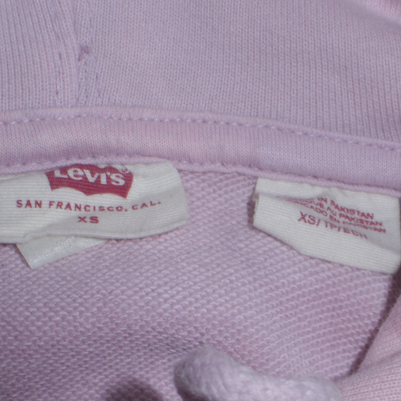Levi's Men's Pink XS Pullover Hoodie with Logo