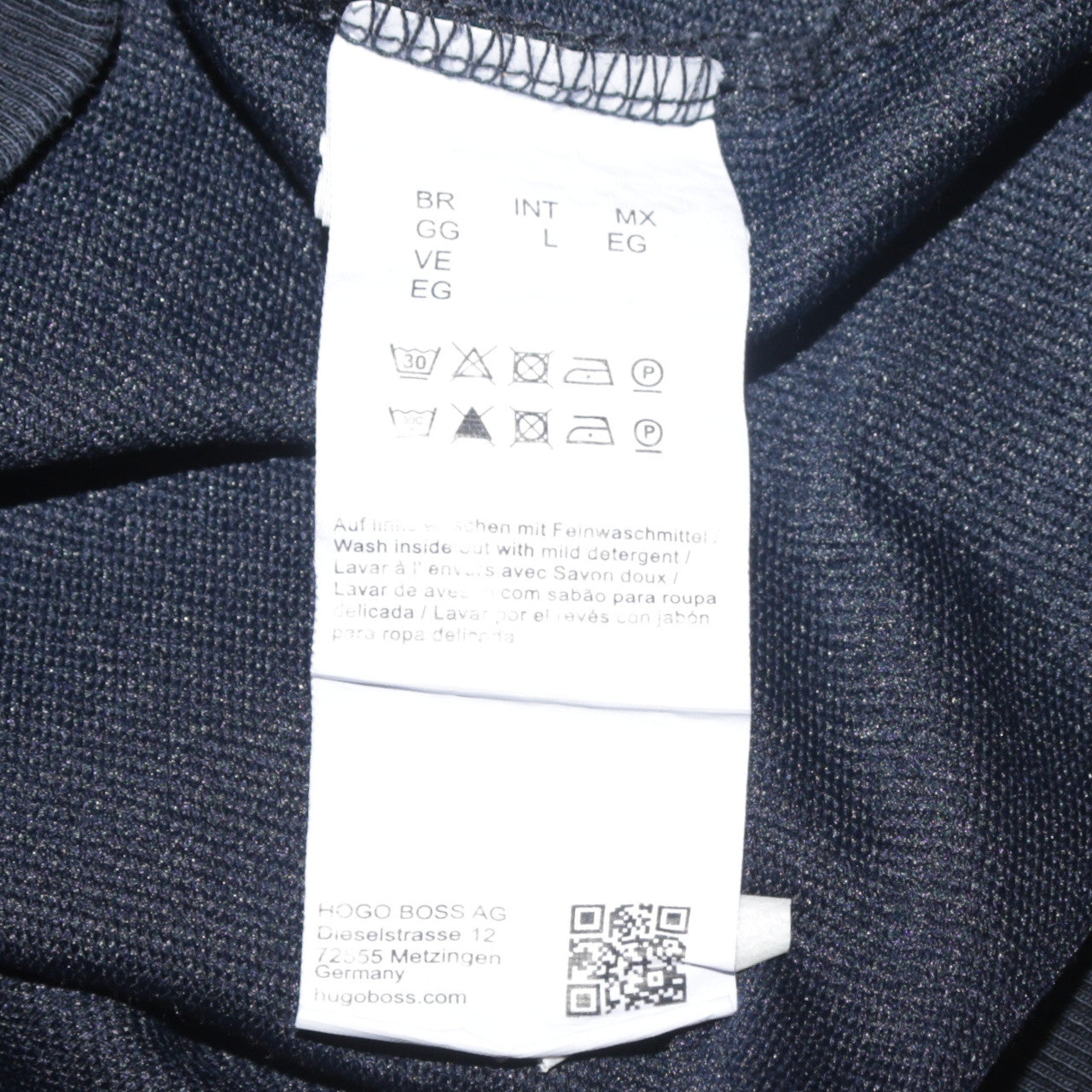 Hugo Boss Men's Black Regular Fit Logo Sweatshirt Size L