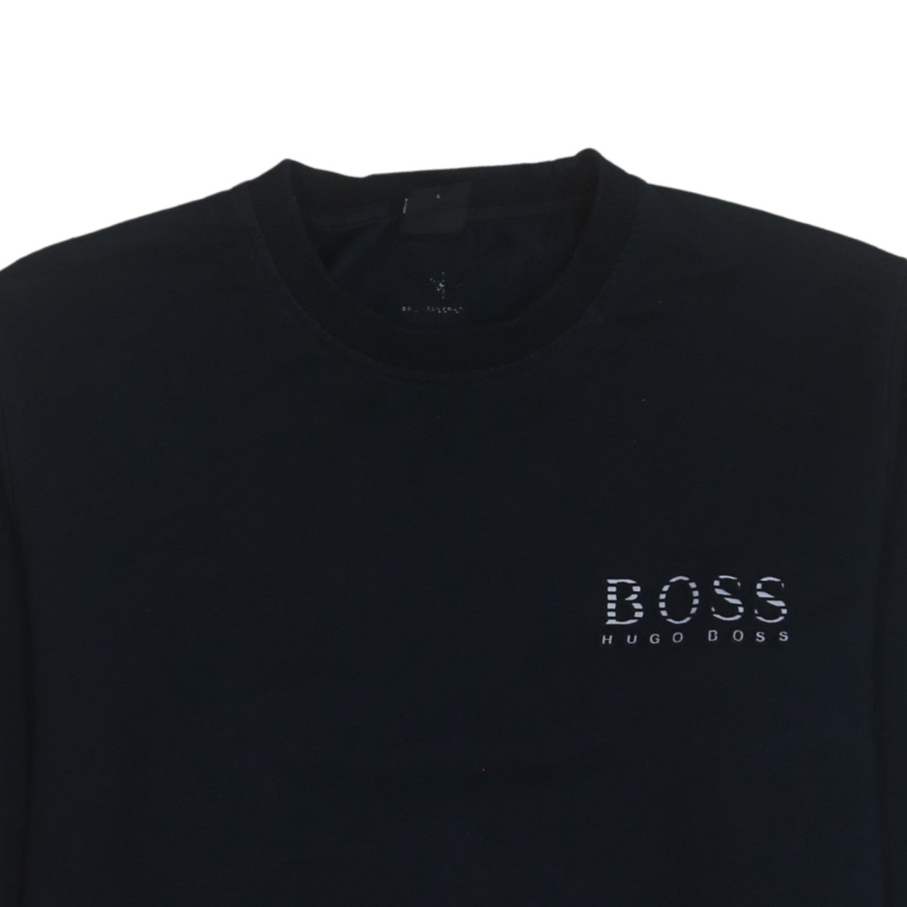 Hugo Boss Men's Black Regular Fit Logo Sweatshirt Size L