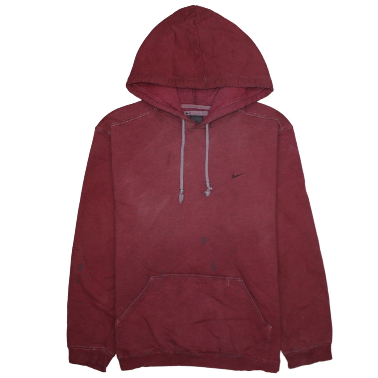 Nike Men's Red Pullover Hoodie Size M Regular Fit Sportswear