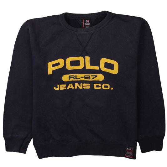 Ralph Lauren Polo Jeans Co Navy Blue Men's Small Crew Neck Sweatshirt