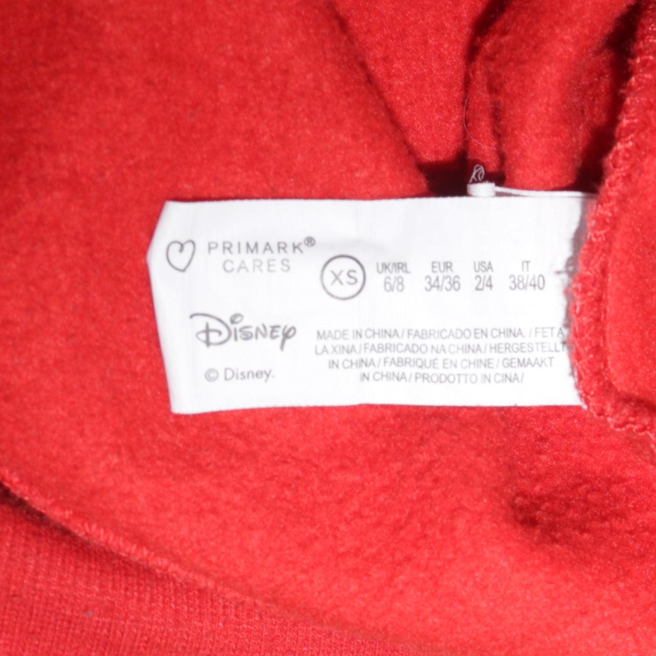 Primark Disney Women's Red Mickey Mouse Christmas Sweatshirt XS