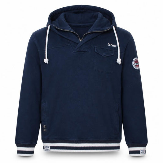 Lee Cooper Men's Blue XL Pullover Hoodie Vintage Style