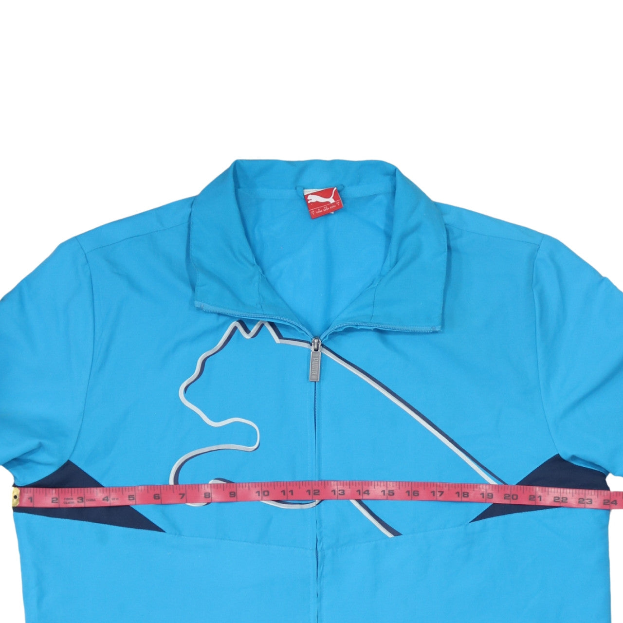 Puma Mens Blue Polyester Windbreaker Jacket L Sports Casual