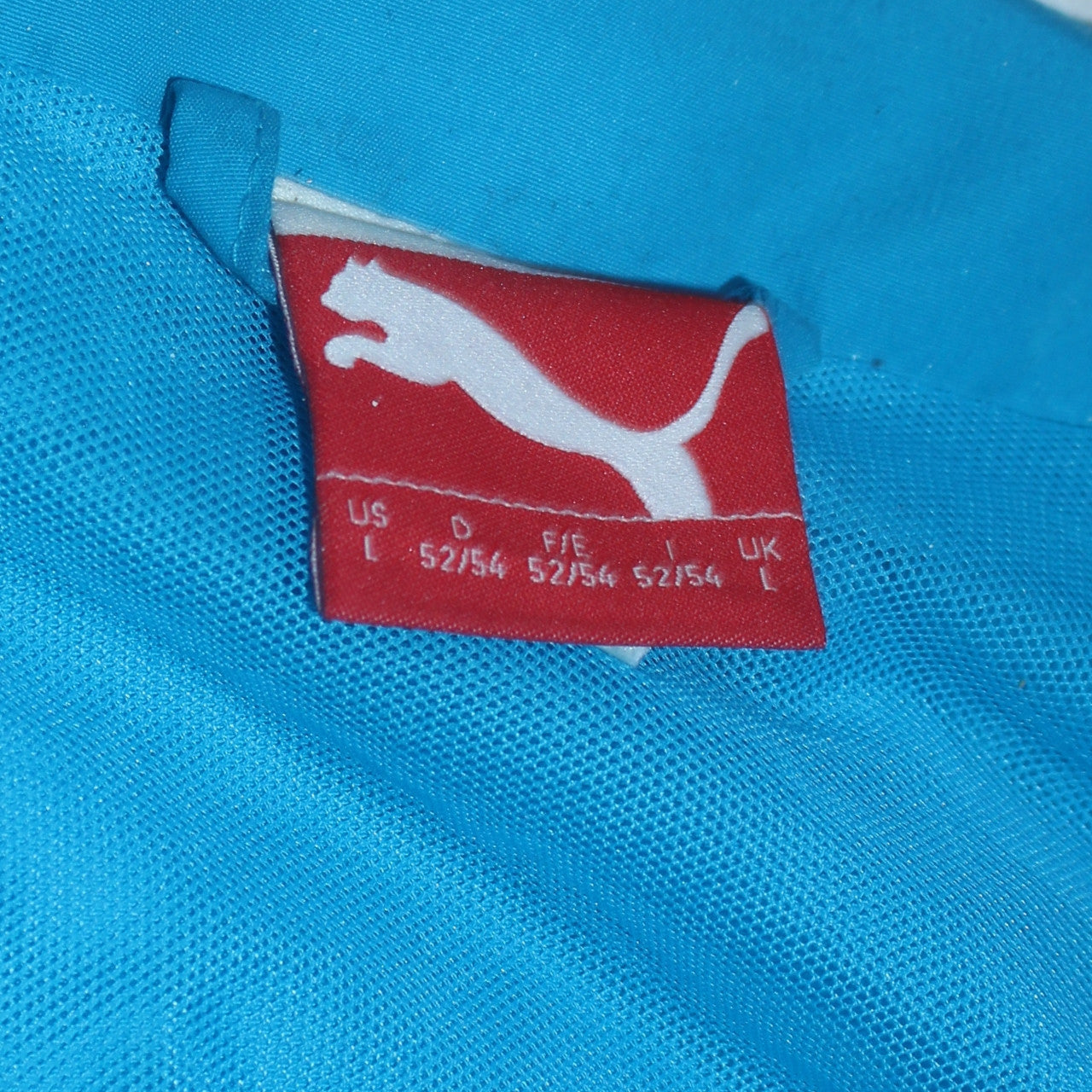 Puma Mens Blue Polyester Windbreaker Jacket L Sports Casual
