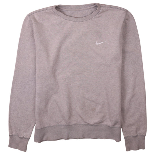 Nike Men's Grey Crew Neck Pullover Sweatshirt Size M