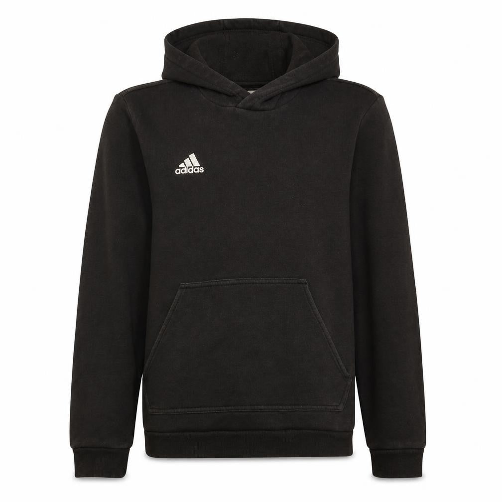 Adidas Boys Black Pullover Hoodie 14 Years Fleece Regular Fit