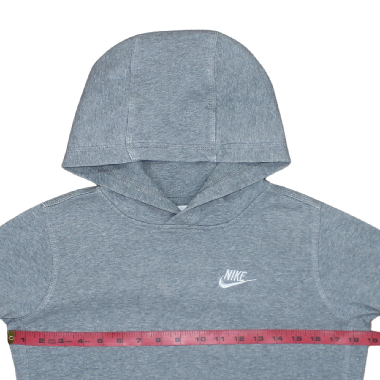 Nike Boys Grey Hoodie L 147-158cm Pullover Fleece Kangaroo Pocket