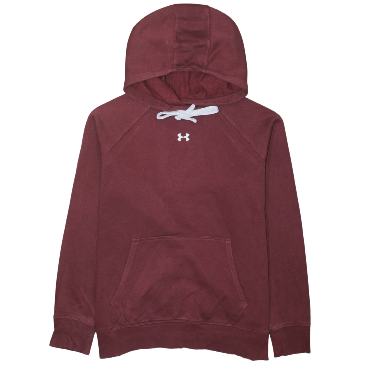 Under Armour Men’s Red Pullover Hoodie Size L Relaxed Fit Fleece