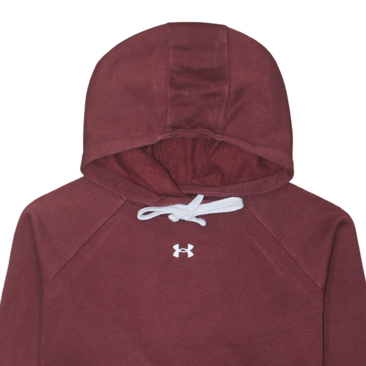 Under Armour Men’s Red Pullover Hoodie Size L Relaxed Fit Fleece