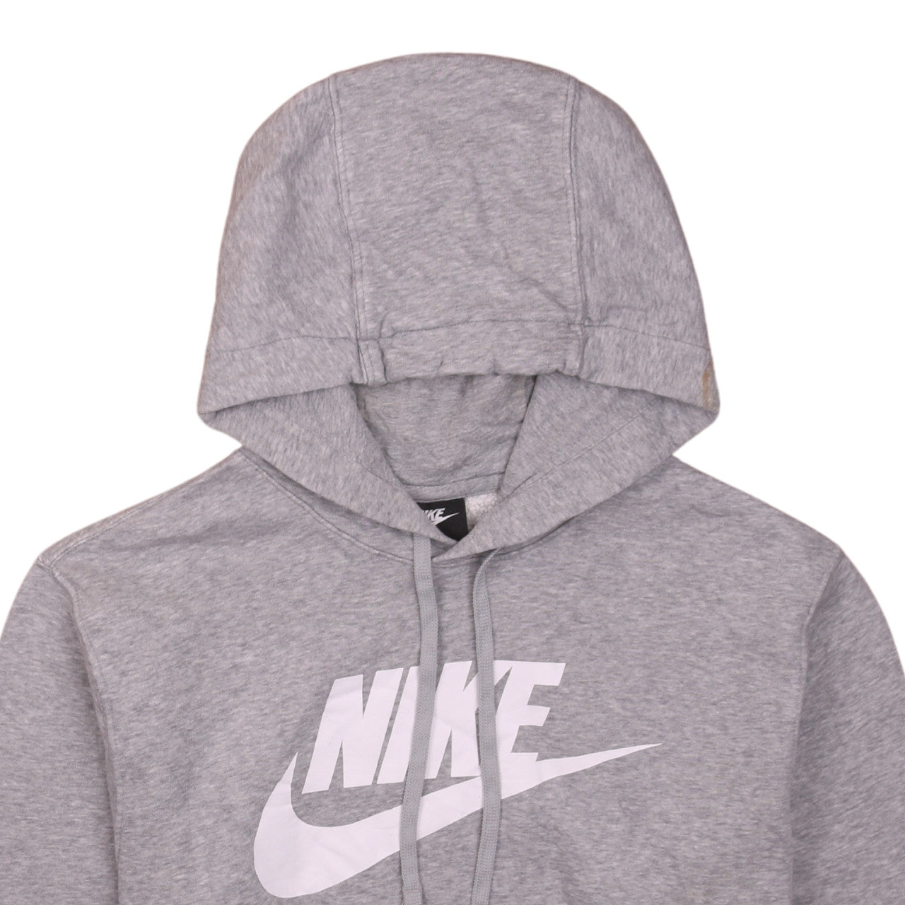 Nike Men's Grey Pullover Hoodie Medium Logo Fleece Sweatshirt