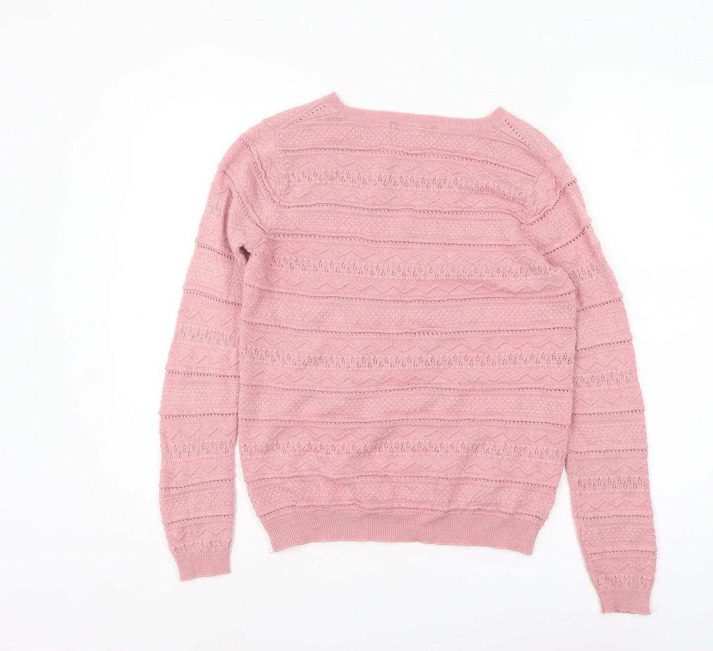 Isle Essentials Women’s Pink Knit Pullover Jumper Size S 10-12