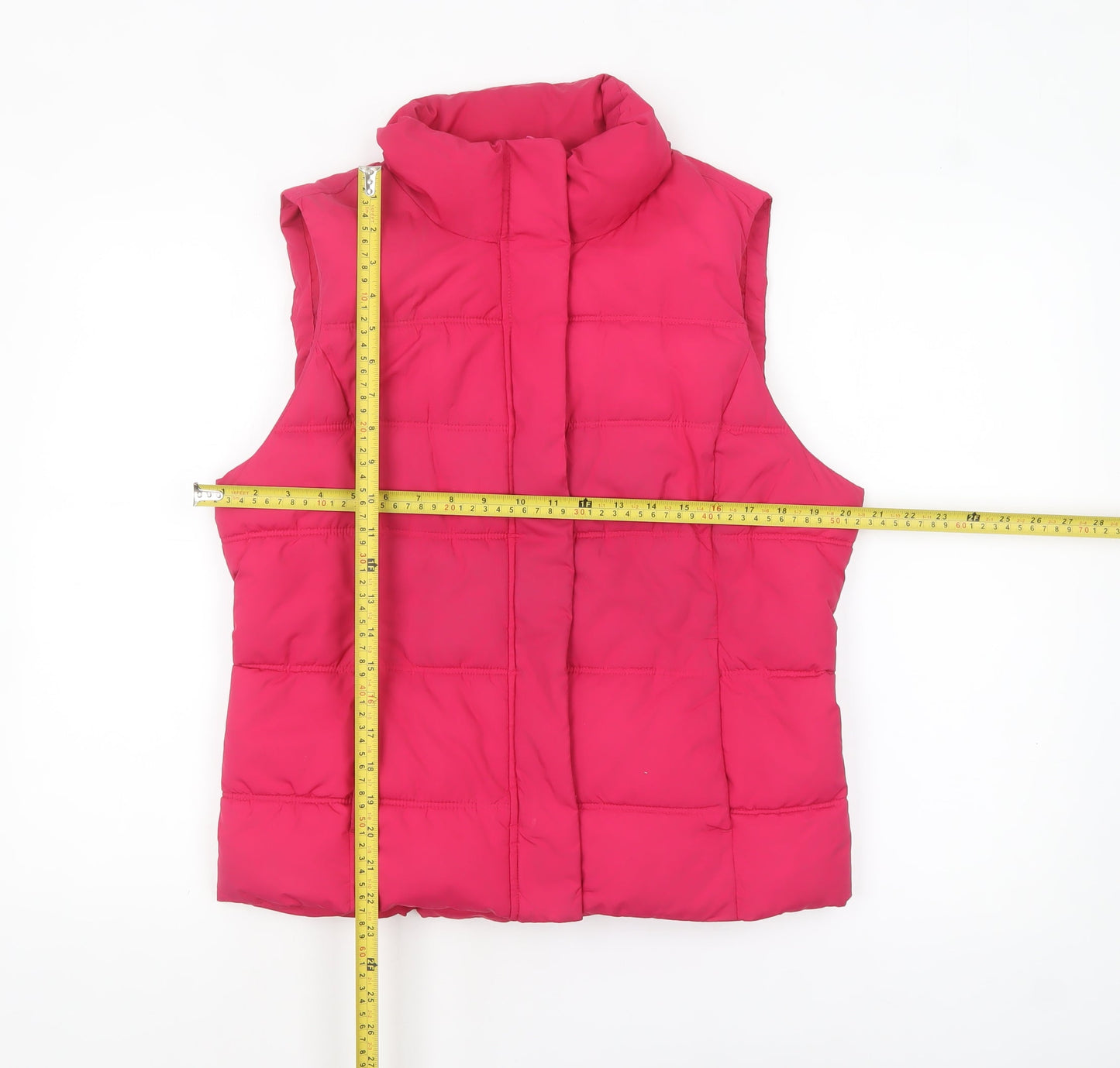 Gap Women’s Pink Quilted Puffer Waistcoat Lined Size L