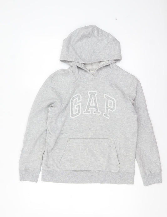 GAP Womens Grey Small Pullover Hoodie Cotton Blend Casual