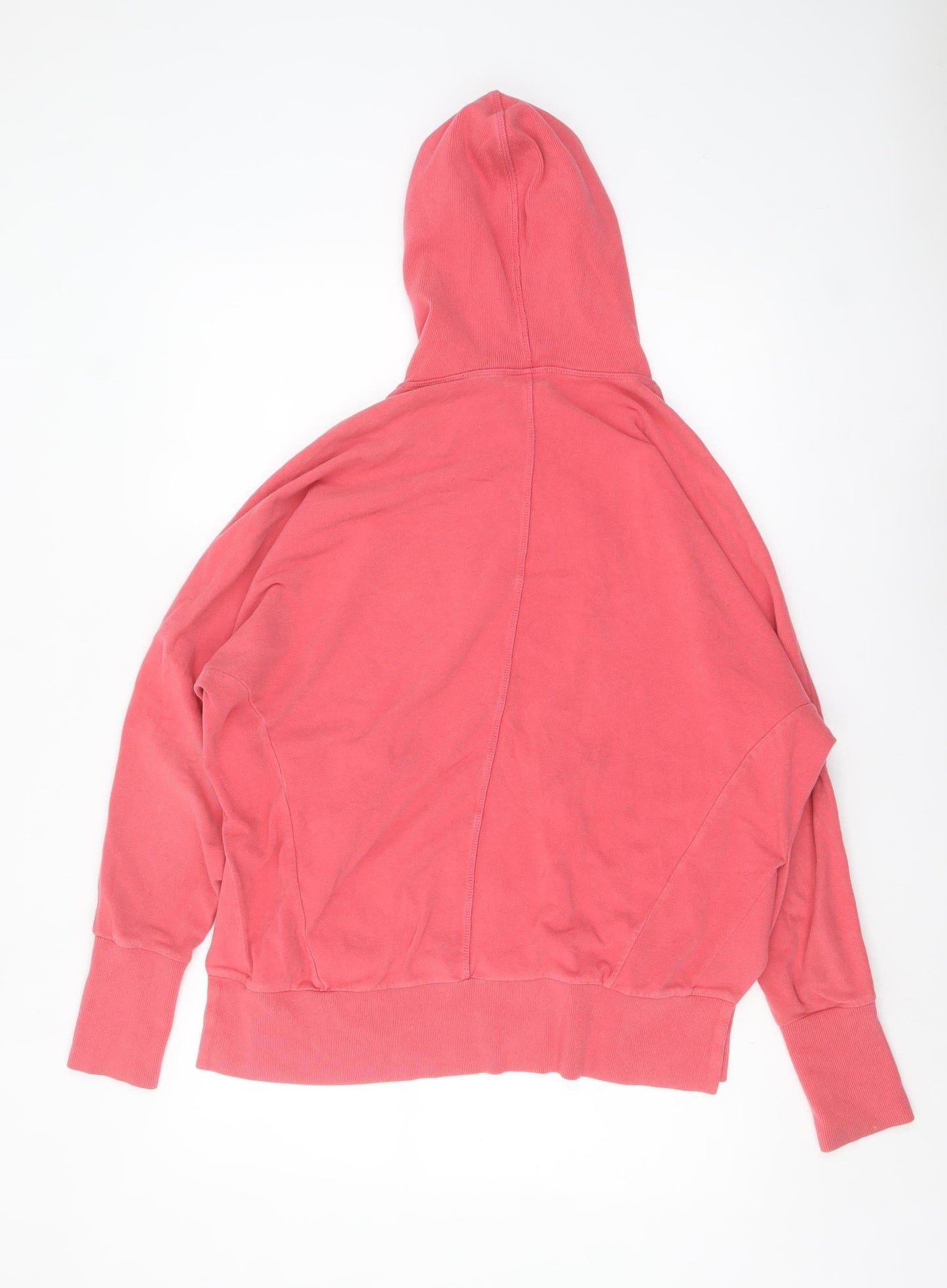 Sweaty Betty Women Coral Pink Pullover Hoodie Size M Cotton Blend