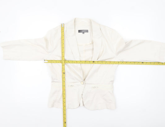 Marks and Spencer Women’s Ivory Blazer Jacket Size 8 Regular Fit