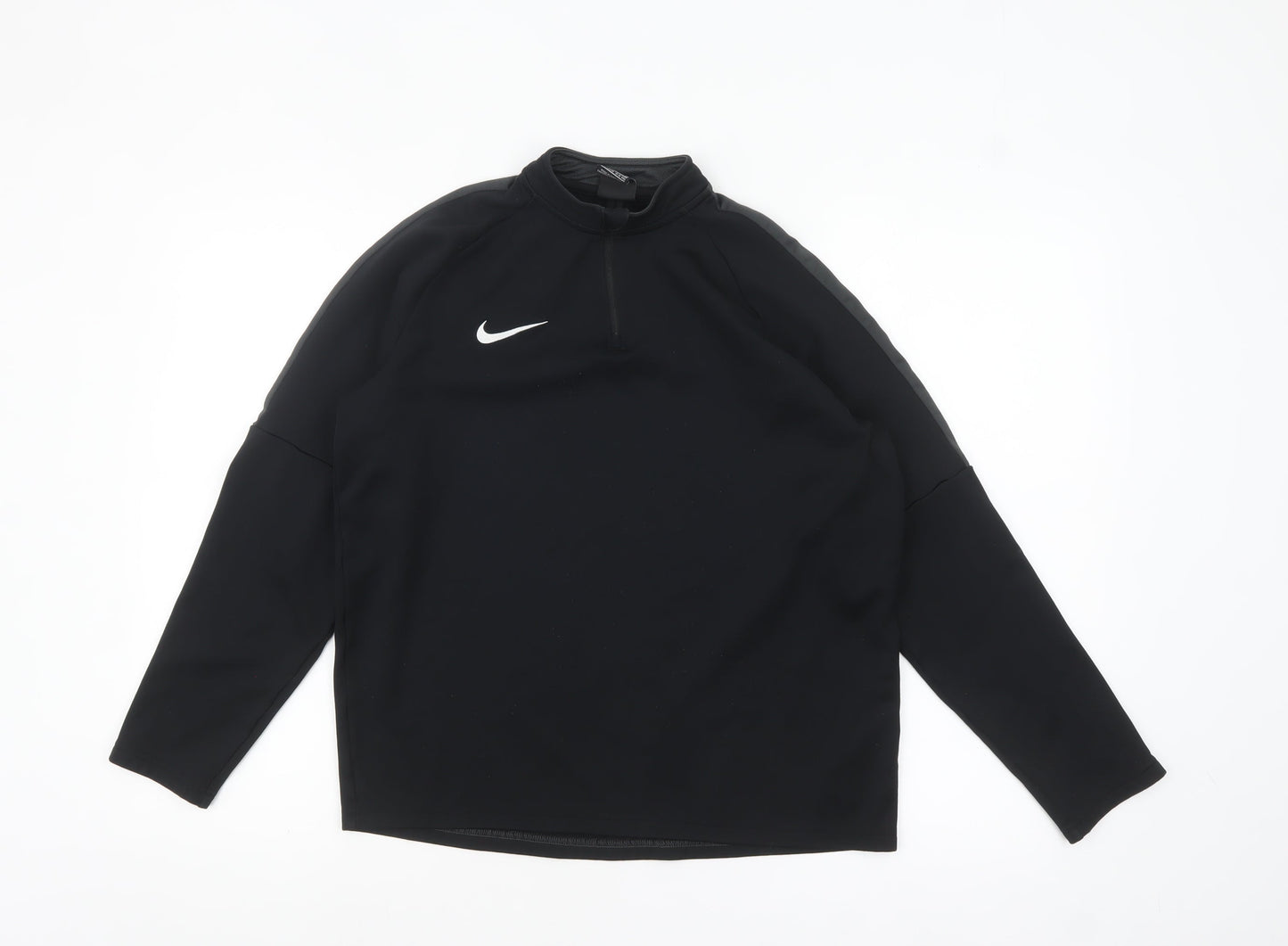Nike Boys Black Dri-FIT XL Long Sleeve 1/4 Zip Training Top